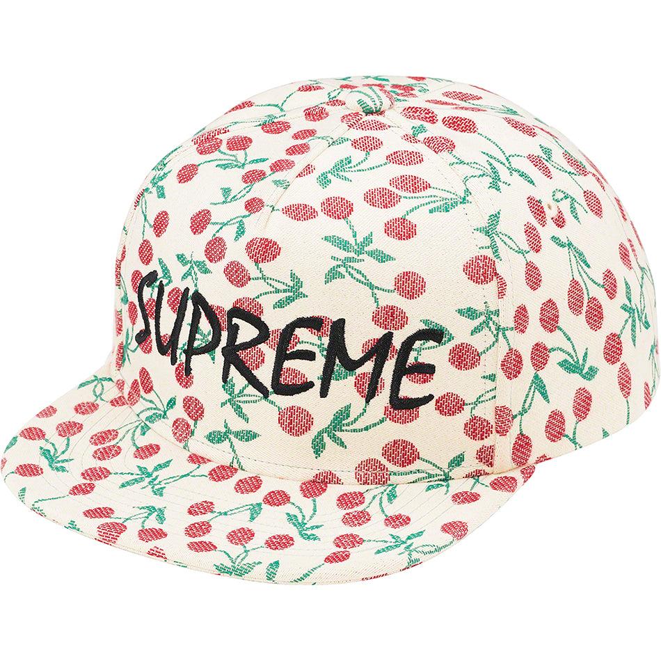 White Supreme Cherries 5-Panel Hats | Supreme 497JJ